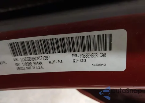 2012 Dodge Avenger Se from USA, damaged, VIN 1C3CDZAB8CN171287